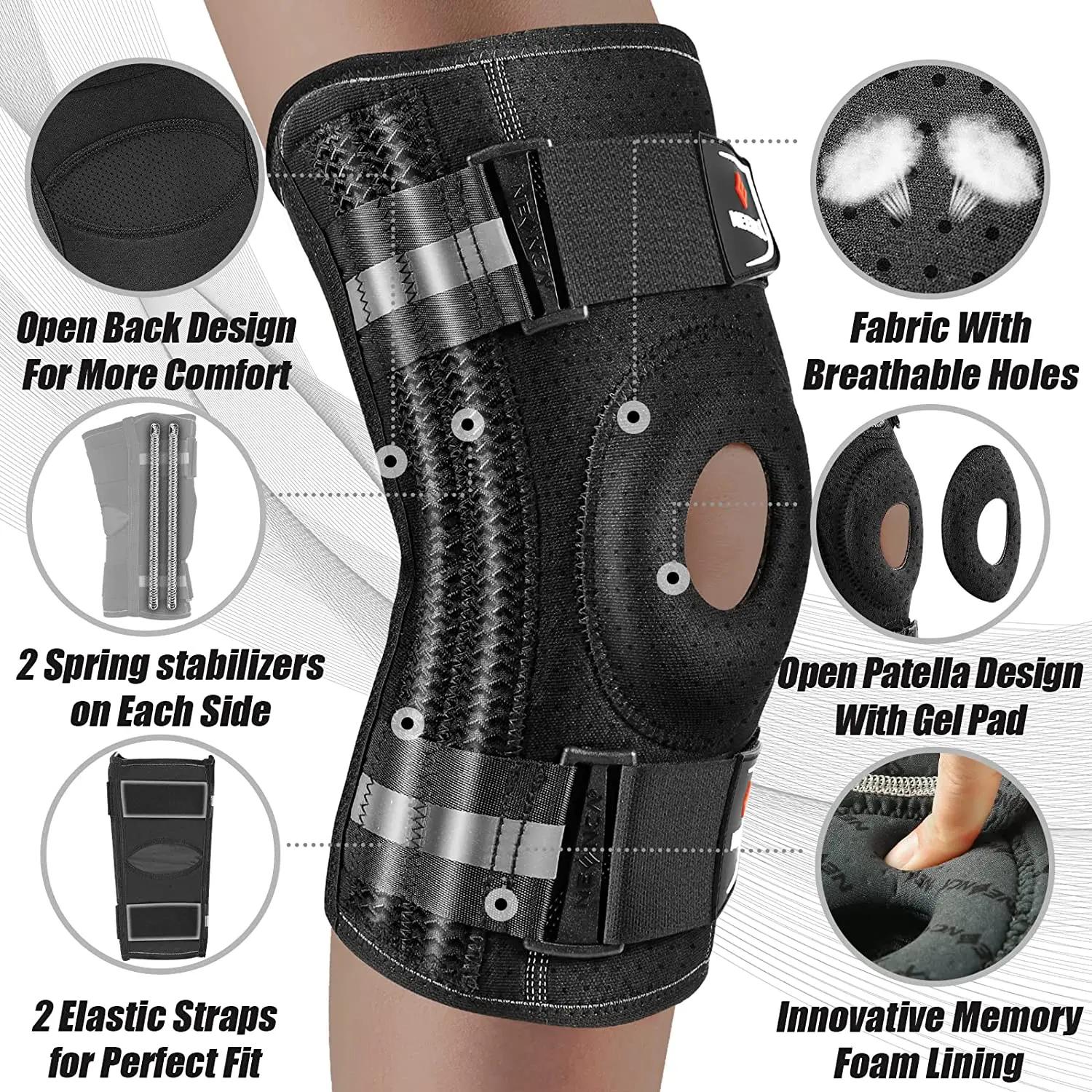 NEENCA genouillère pour douleur au genou avec coussinet de Gel rotulien et stabilisateurs latéraux s