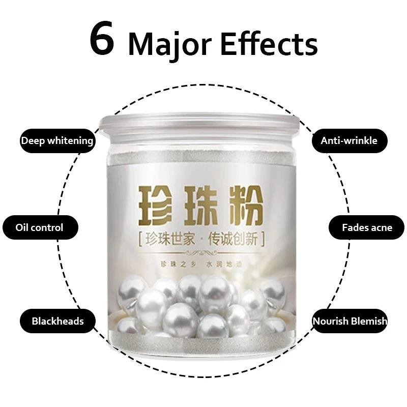 500g naturel Nano perle poudre blanchissant points noirs élimination des taches de rousseur masque F