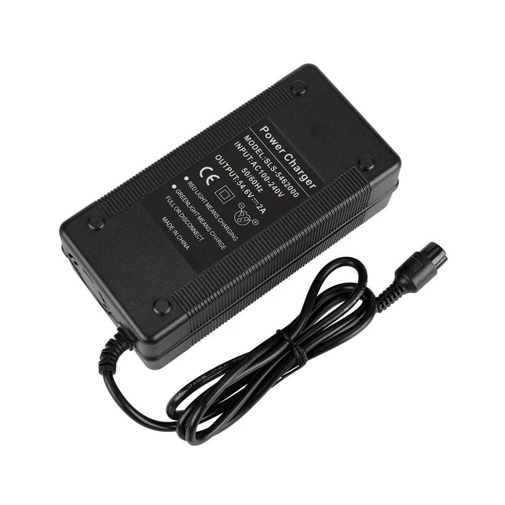Chargeur de batterie lithium 54,6V2A pour vélo électrique, trottinette électrique, batterie Li-ion a