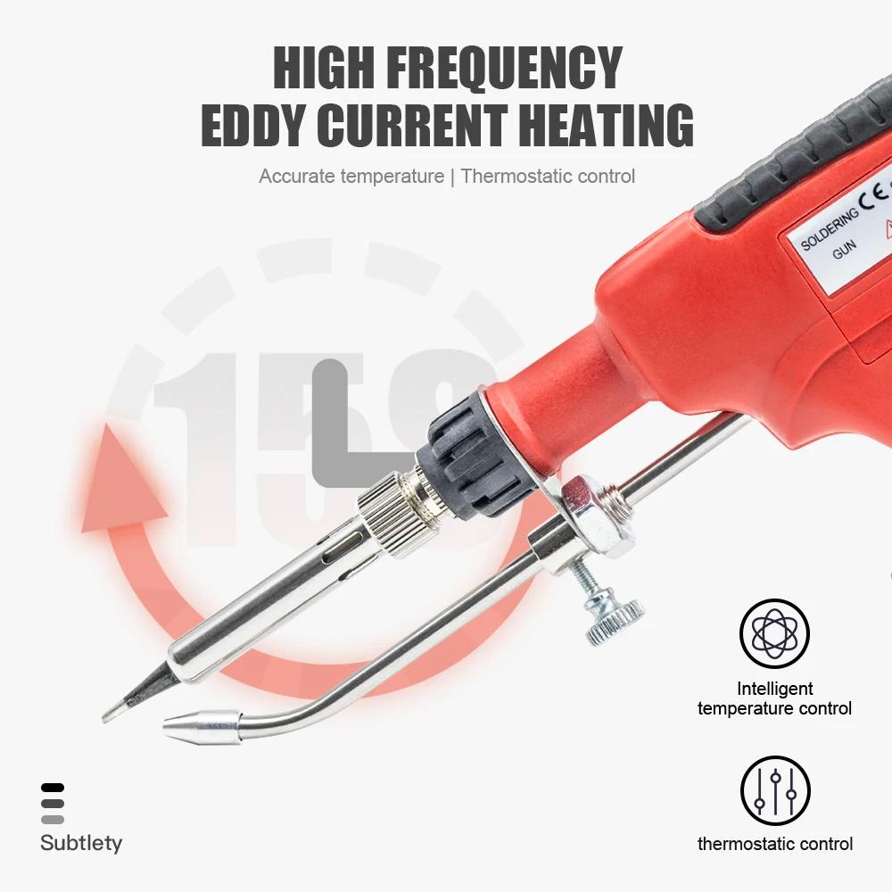 JCD-Fer à souder électrique, 110V/220V, 80W, prise US/EU, chauffage interne portatif, 18 pistolets, 