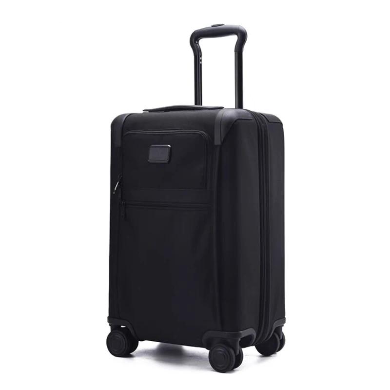 Valise de voyage de luxe en nylon et toile Oxford, bagage cabine avec serrure à code, idéale pour le