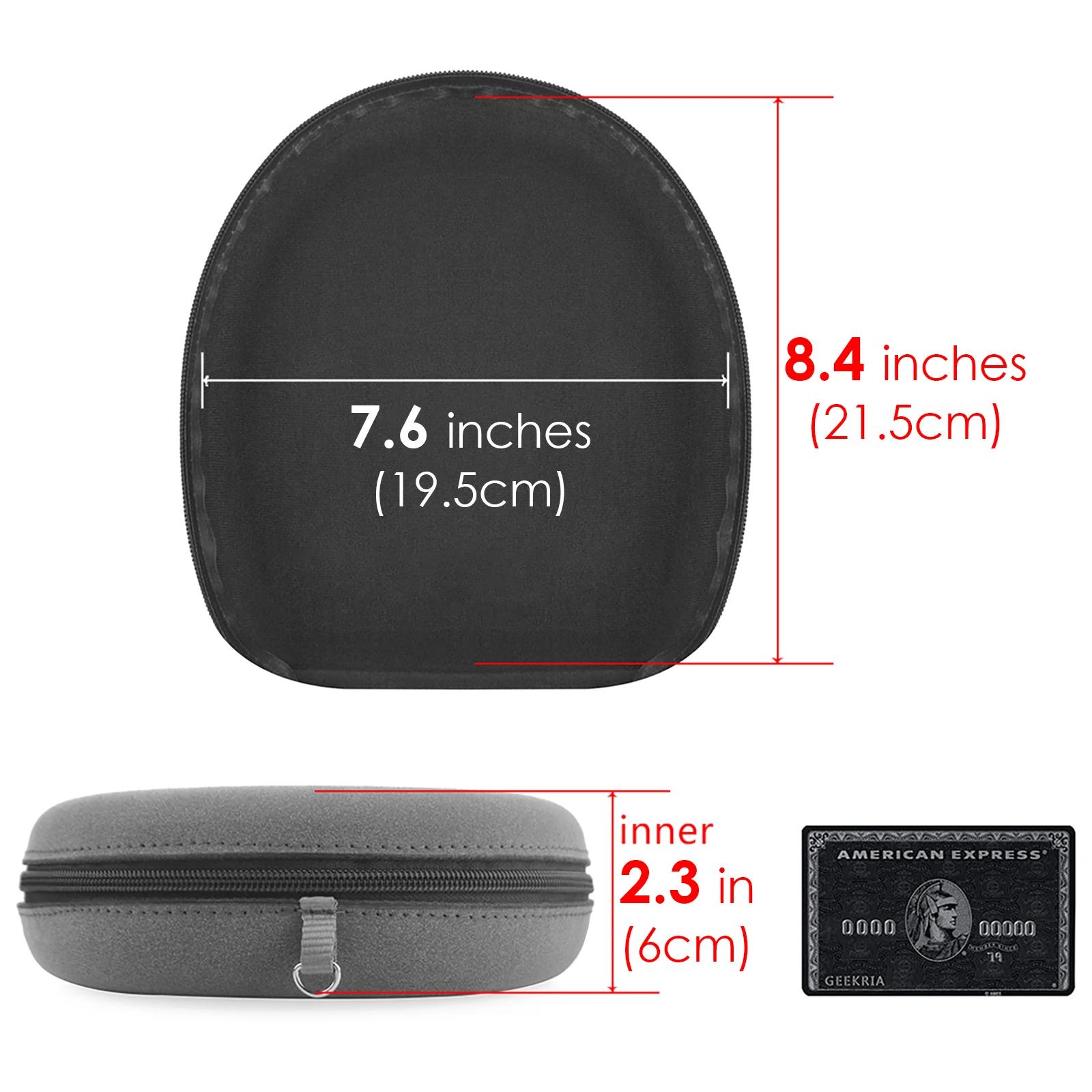 Geekria-Poudres d'étui pour casque, housse de rangement pour câble d'écouteur portable dur, boîte po