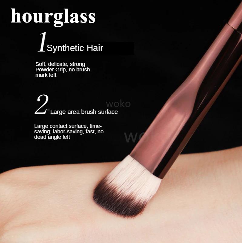 Brosse anti-cernes à finition sans couture, brosse anti-cernes coudée pour le visage, couverture int