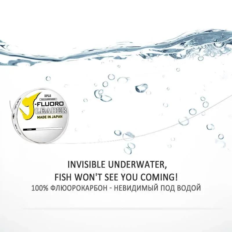 Ligne de pêche Leader en fluorocarbone DAIWAJ-FLUORO-longueur: 50M et 100M, taille: ligne Leader en 