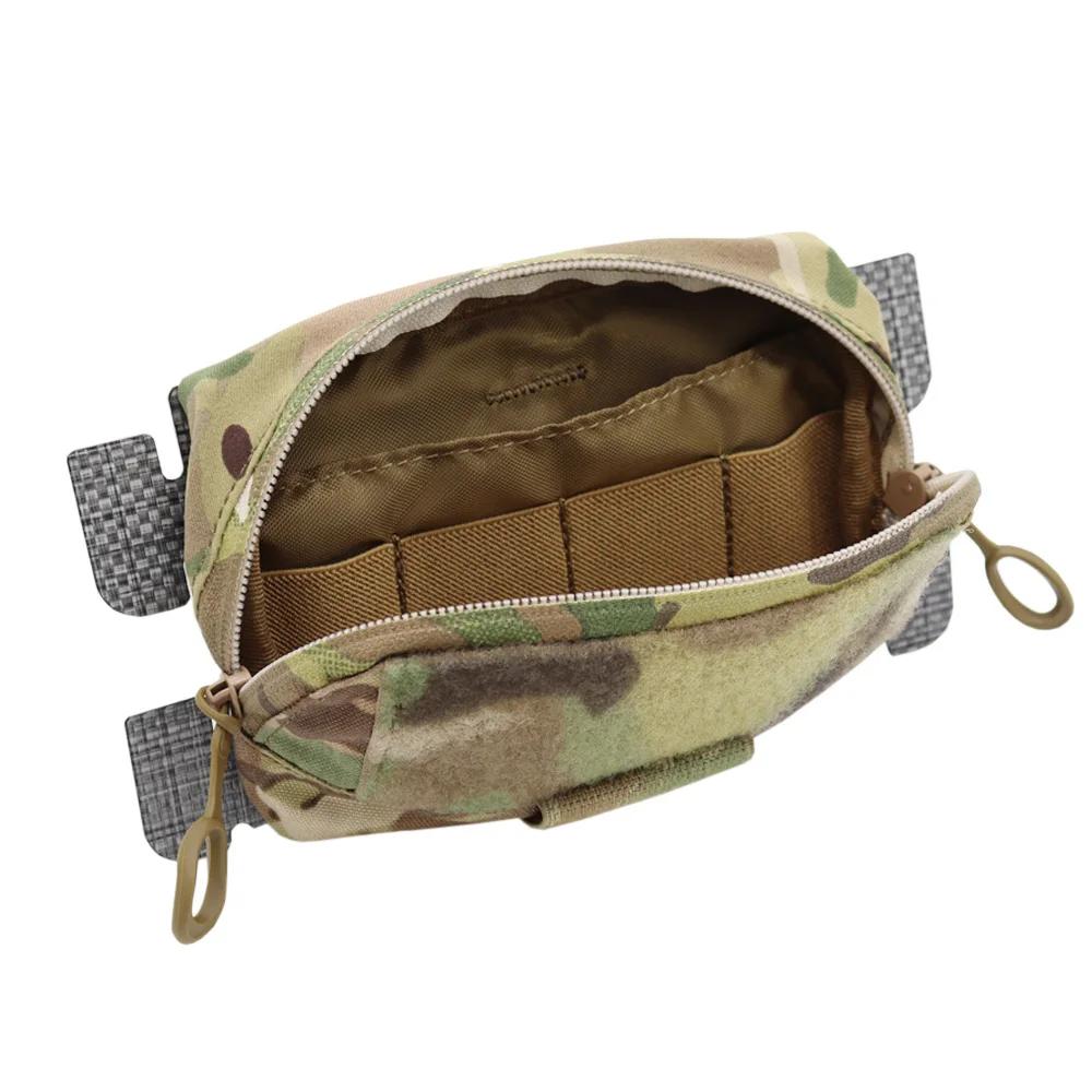 VULPO – gilet tactique FCPC MOLLE, pochette pour panneau d'administration, sous-sac d'extension de p
