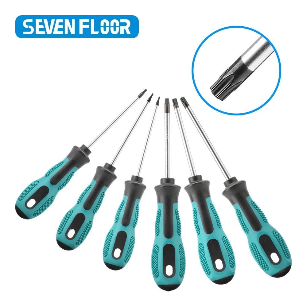 Tournevis magnétique Torx de précision T5 T6 T7 T8 T9 T10 T15 T20 T25 T27 T30, kit d'outils manuels 