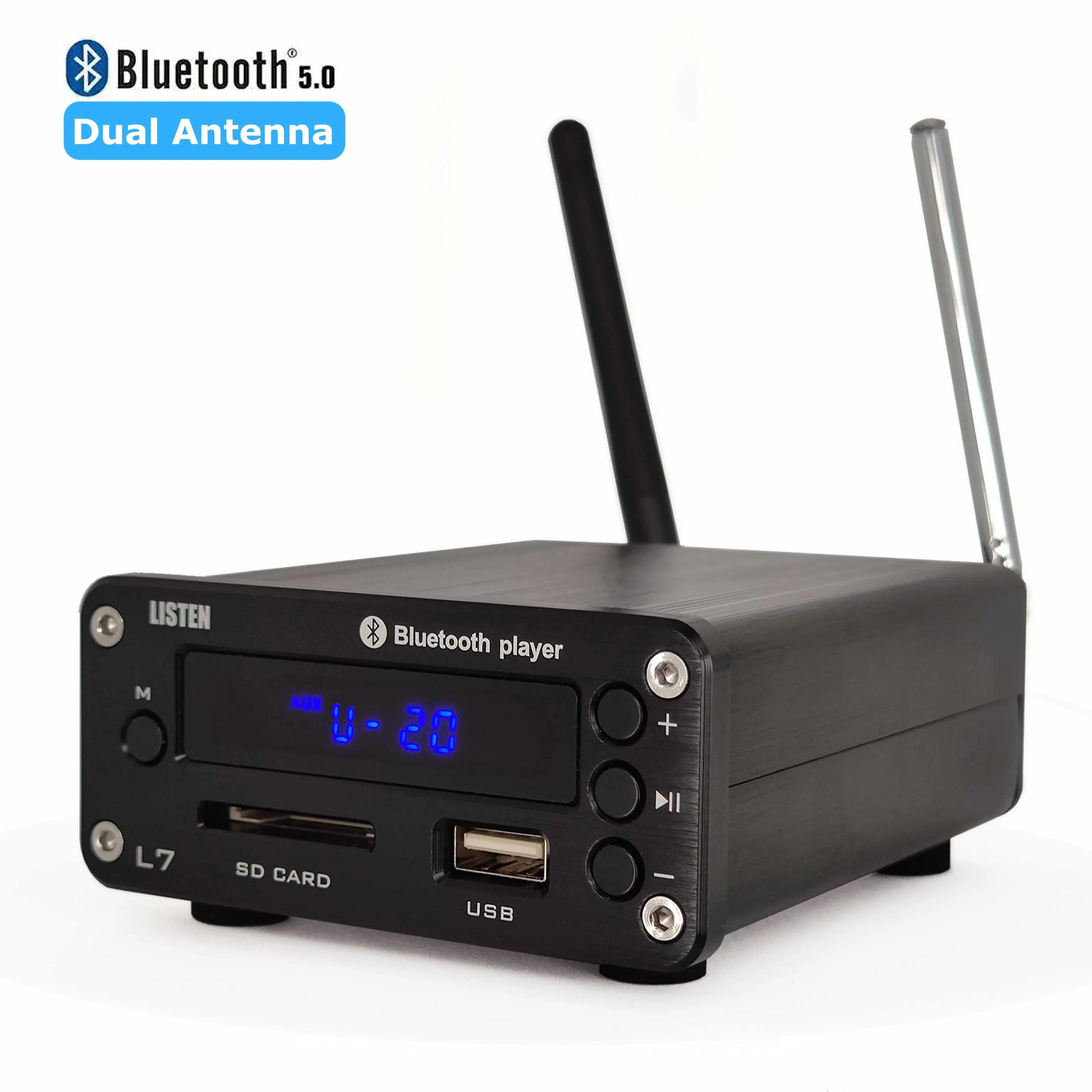 L7 HiFi Bluetooth 5.0 récepteur DAC préampli Audio stéréo lecteur de musique USB Radio FM amplificat