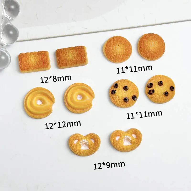 30 pièces de biscuits simulés 3D en résine, décorations créatives pour Nail Art, Biscuits aux harico