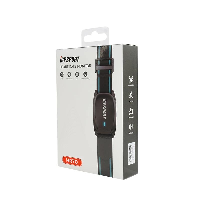 IGPSPORT HR 70 HR70 moniteur de fréquence cardiaque Support de cyclisme ANT + pour Garmin Bryton iGP