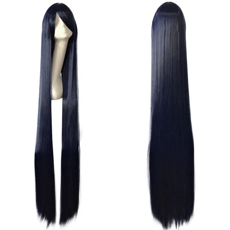 Perruque colorée longue de 100cm, perruques de fête pour Costume de Cosplay Anime, perruque synthéti