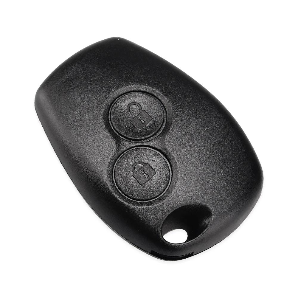 KEYYOU coque de clé à 2 boutons pour Renault Megane Modus Espace Laguna Duster Logan DACIA Sandero F