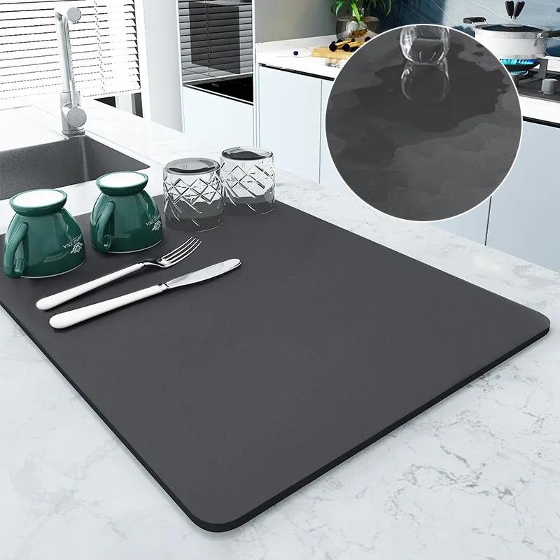 Grands polymères super absorbants pour la cuisine, napperon de proximité pour vaisselle à café, séch
