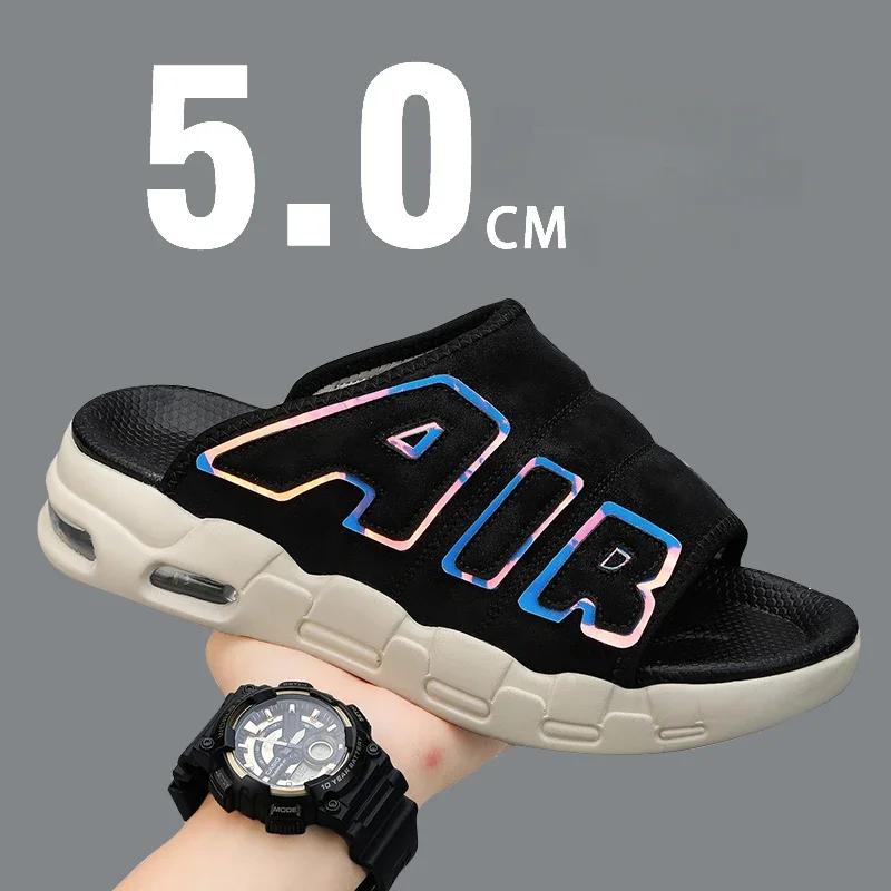 Pantoufles pour hommes Sandales souples Chaussures d'extérieur légères Tongs confortables à la mode 