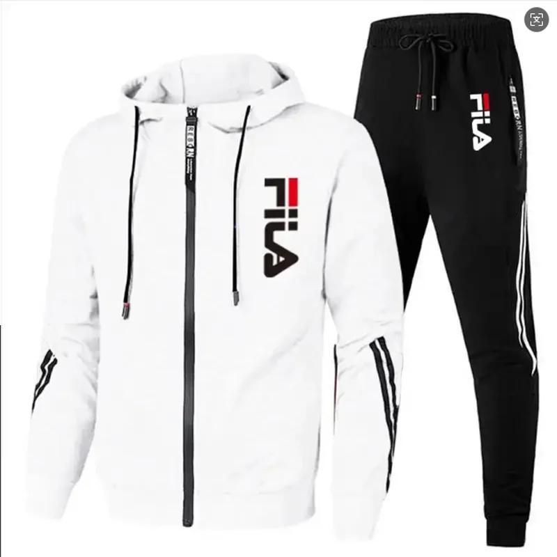 Ensemble de jogging décontracté deux pièces pour homme 2026 : veste zippée d'extérieur printemps-aut