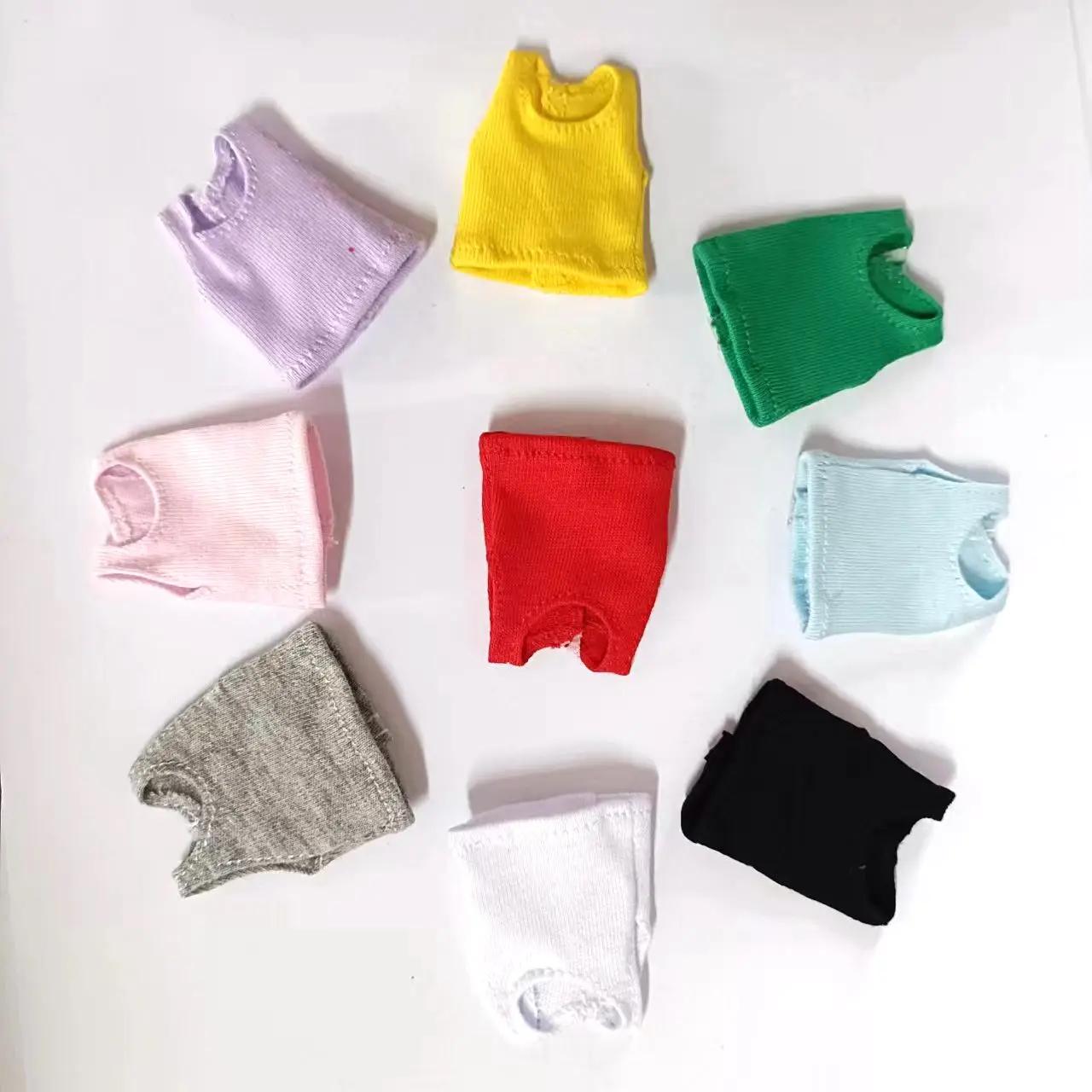Nouveau gilet de poupée de couleur unie, vêtements T-shirt pour ob11, obitsu11, Molly, 1/12bjd, vête