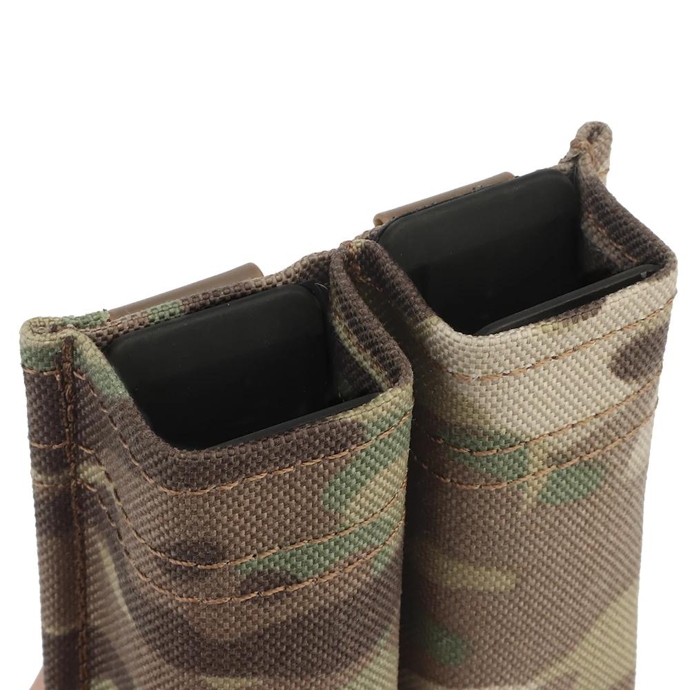 Pochette pour pistolet rapide 9MM, simple/Double, pochette tactique MOLLE Mag avec insertion Kydex à