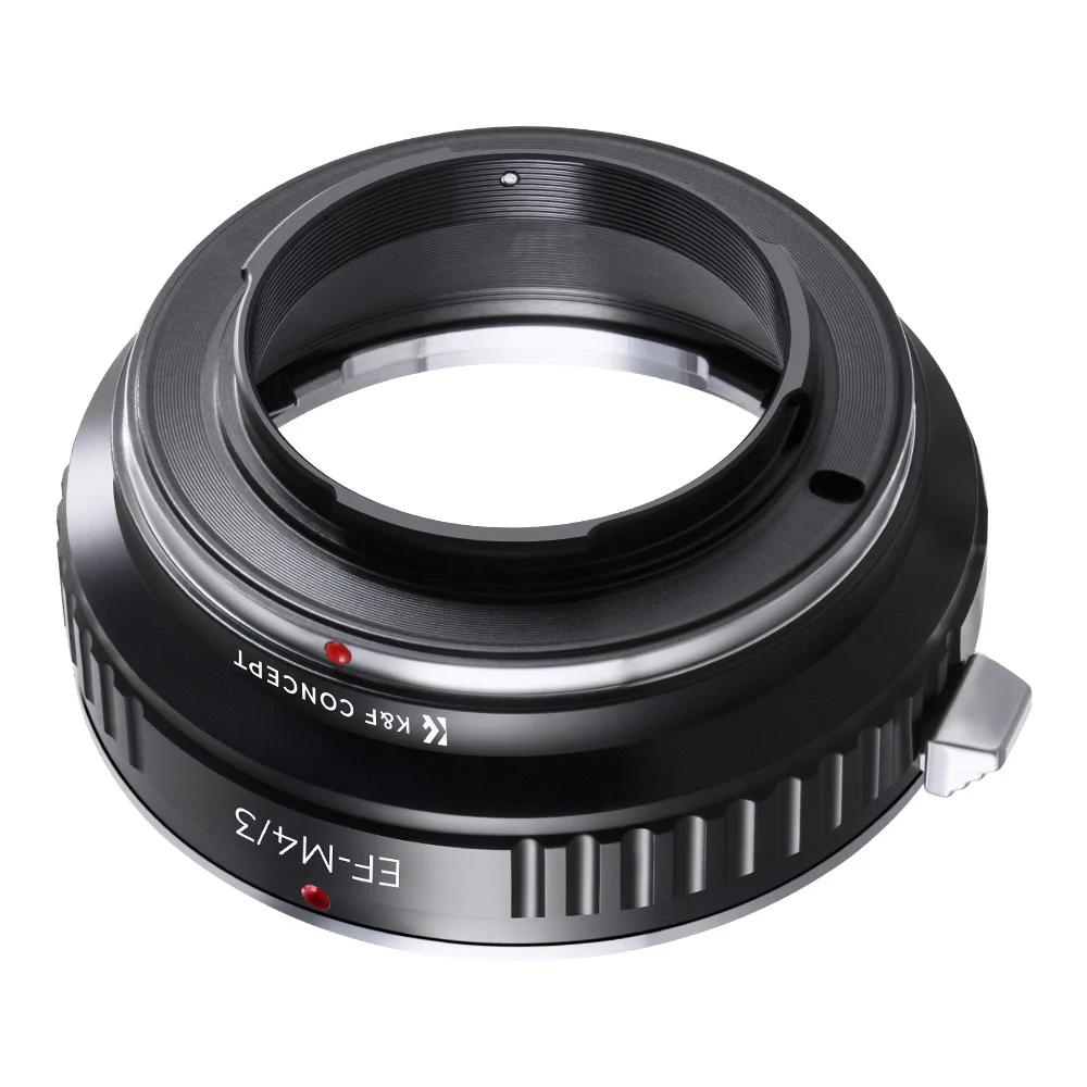 Adaptateur d'objectif K&F CONCEPT pour objectifs Canon EOS EF vers M4/3 MFT pour Olympus PEN et pour