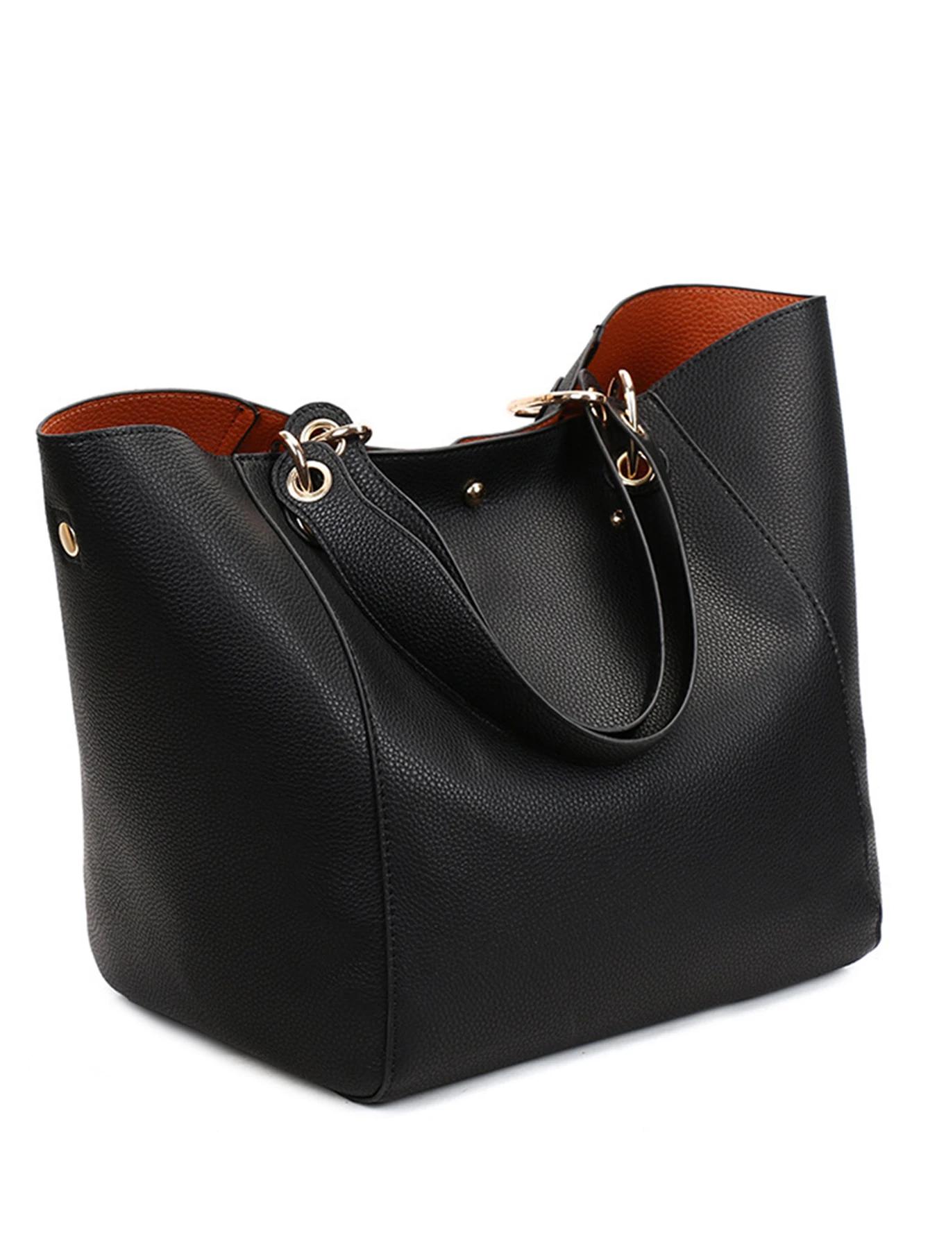 Pahajim sacs à main pour femmes grand sac fourre-tout en cuir PU sacs à main imperméables sac à band