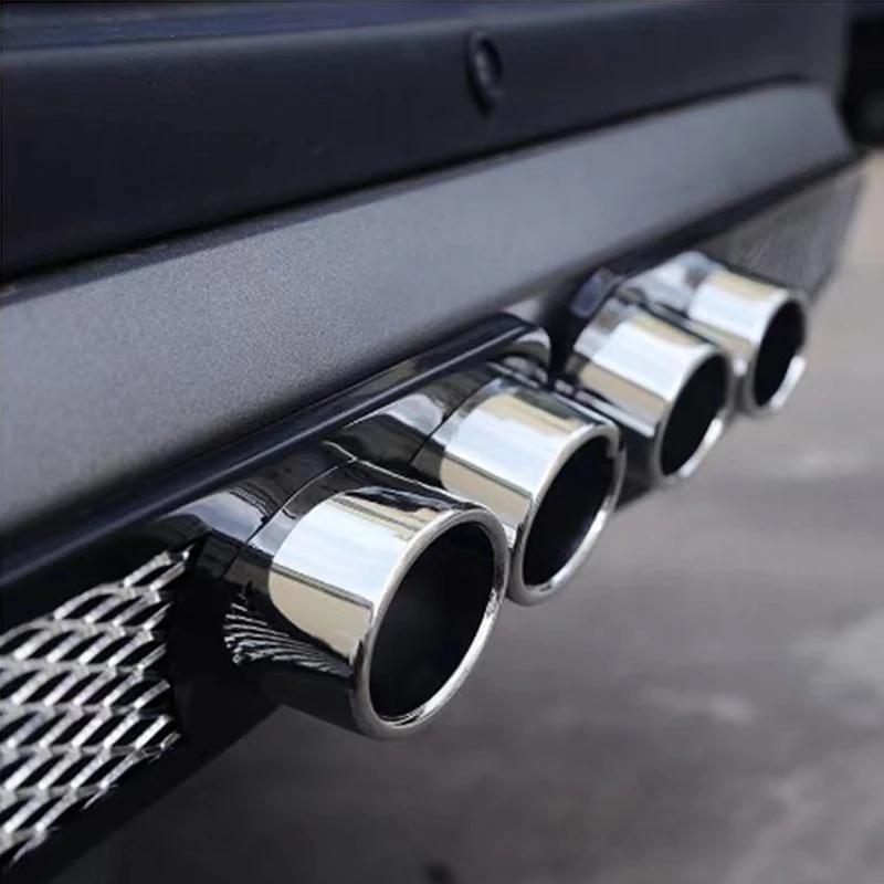 1 paire universelle grille de ventilation tuyau de silencieux d'échappement voiture Auto style faux 