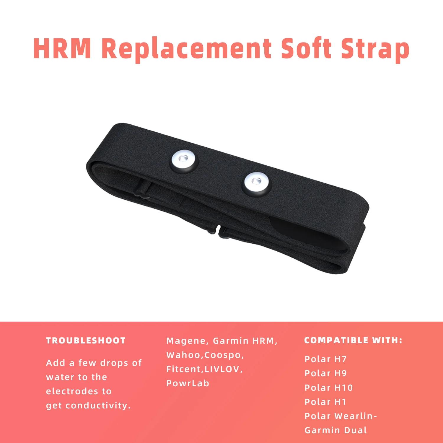 Ceinture de remplacement pour moniteur de fréquence cardiaque, sangle pectorale, Compatible avec les