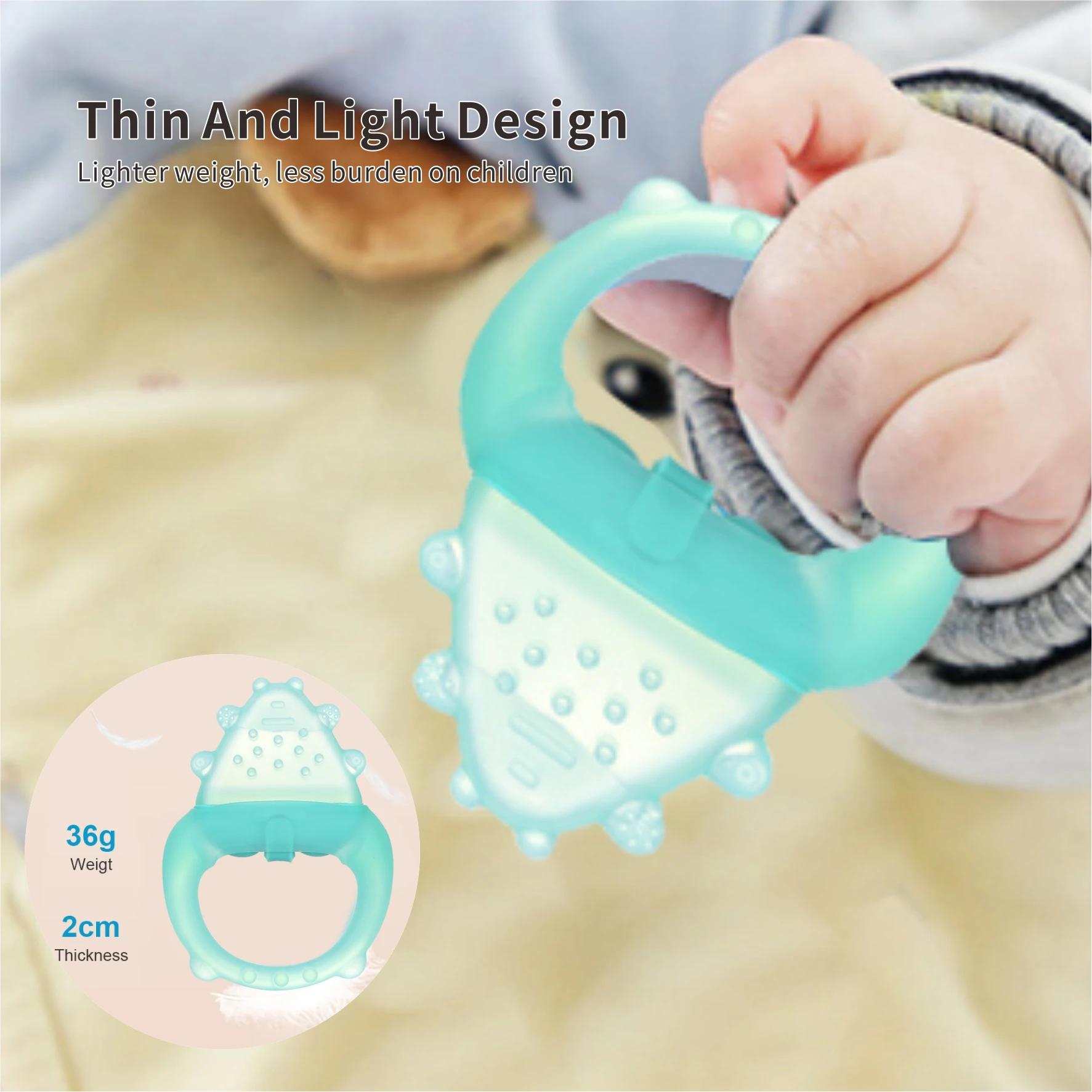 Jouets de dentition en silicone pour bébé congélables – Soulagement du refroidissement pour bébés de