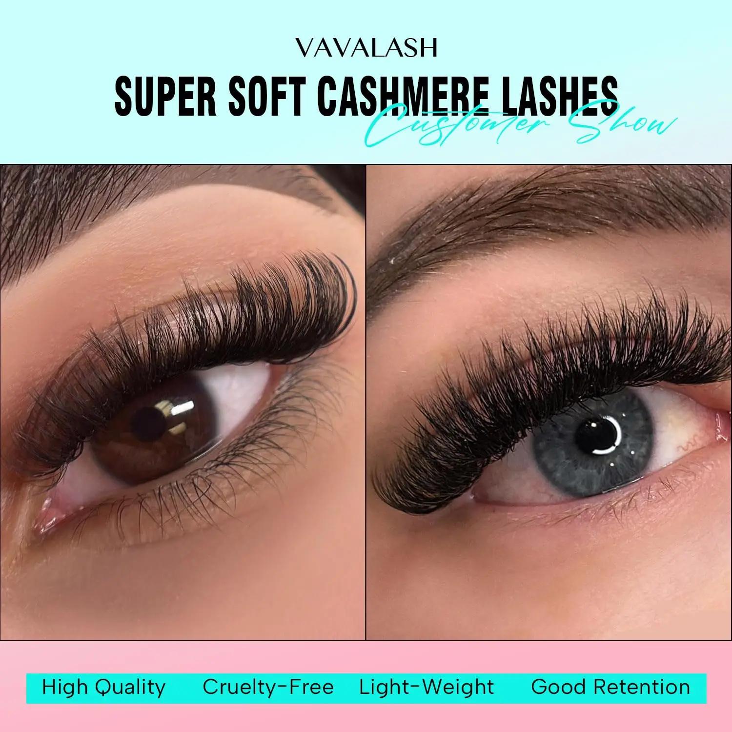 VAVALASH Vente en gros 5 plateaux/ensemble Cils en cachemire Volume naturel Extensions de cils class