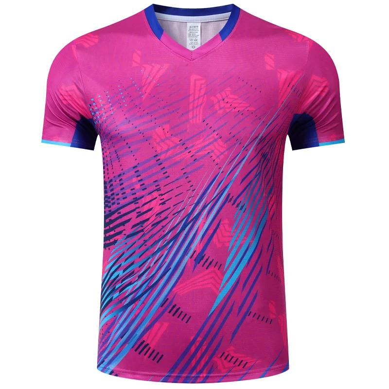 Chemises de Badminton pour hommes, entraînement, Tennis de Table, impression 3D, séchage rapide, res