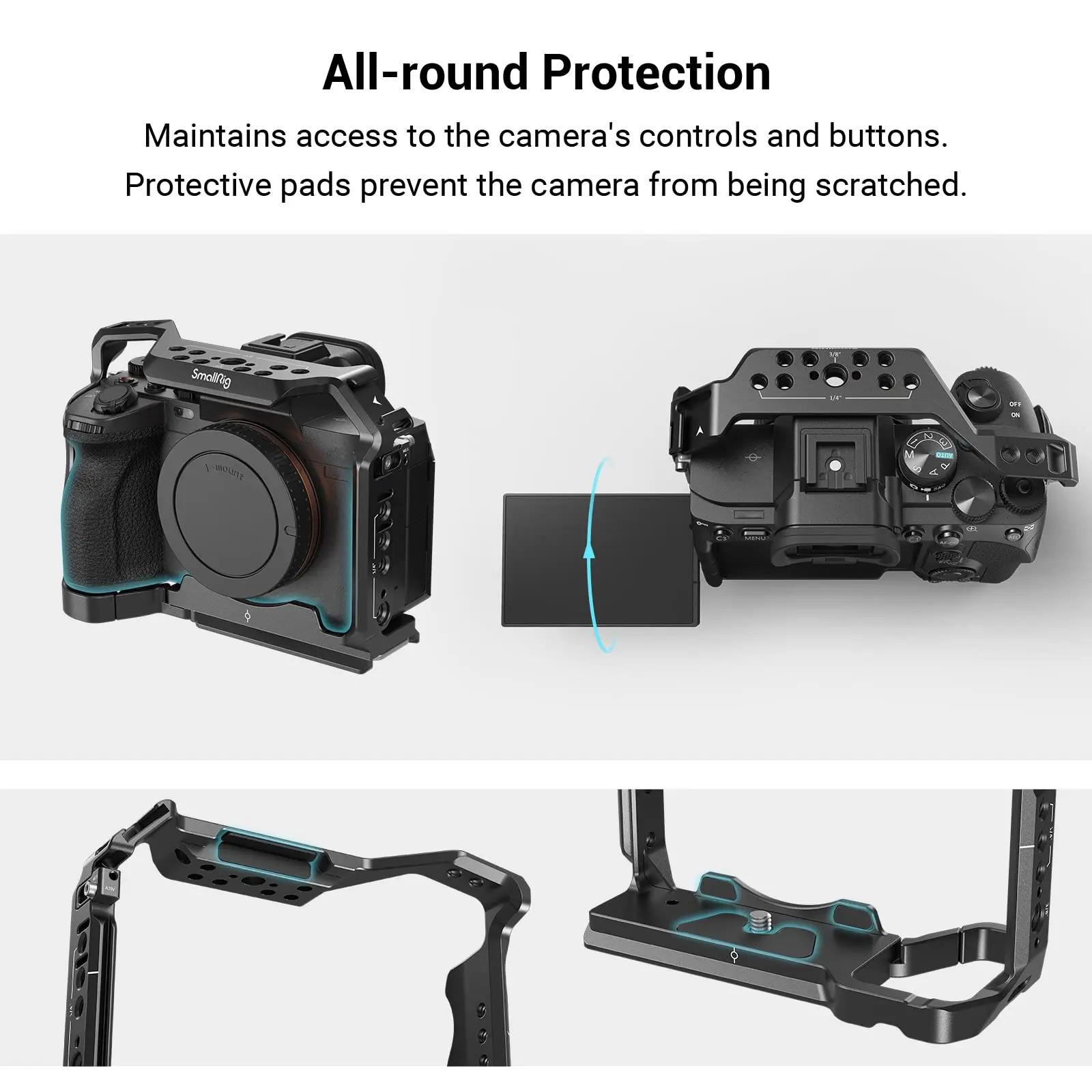 SmallRig Alpha7 V Cage Kit pour Sony A7 IV A7m4 Caméra Cage Rig pour Sony Alpha 7 V/7R V/7 IV/7S III