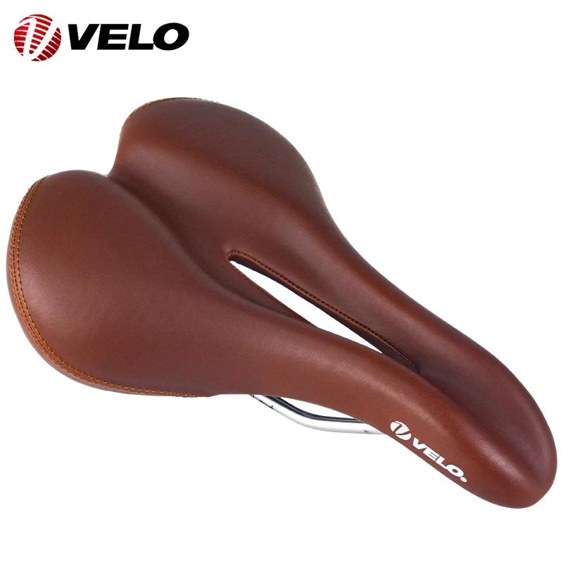 Selle de vélo VL-3226 Velo 270x180mm confort PU cuir acier Rail dégager de vélo pour vtt route gravi
