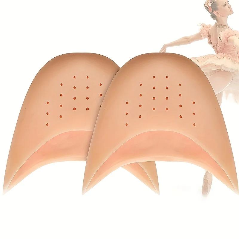 1 paire d'embouts d'orteils en Gel doux, coussinets de chaussures d'athlète de danse de Ballet, cous