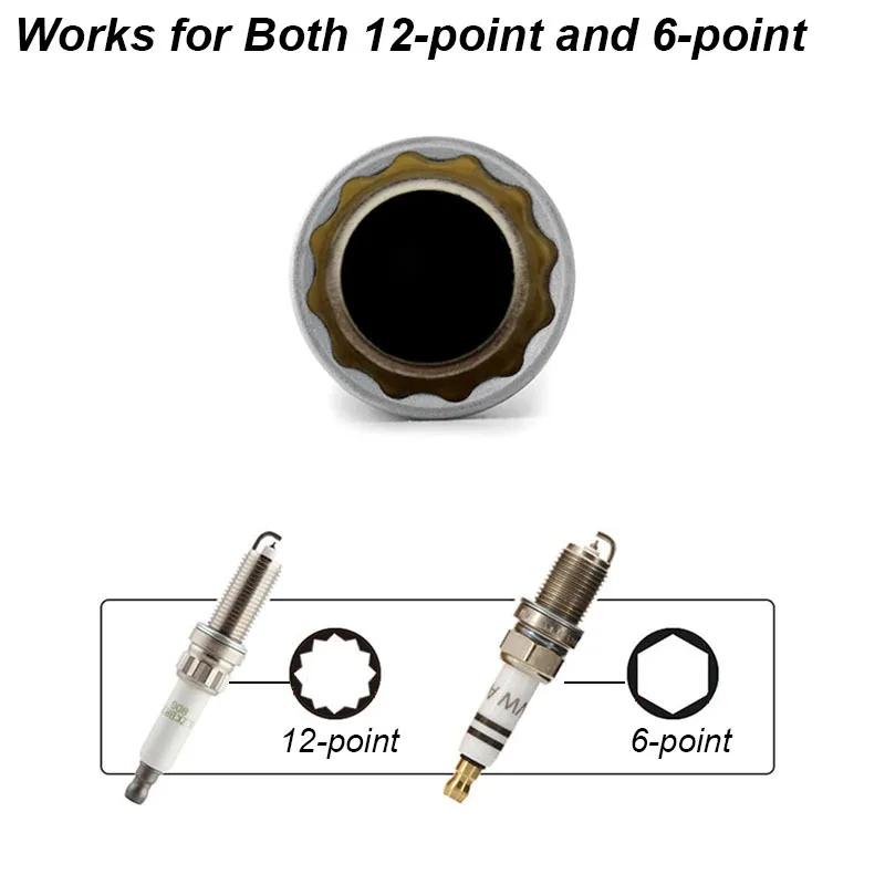 Adaptateur de clé à douille de bougie d'allumage 14mm 16mm, Kit de réparation de remplacement, coupl