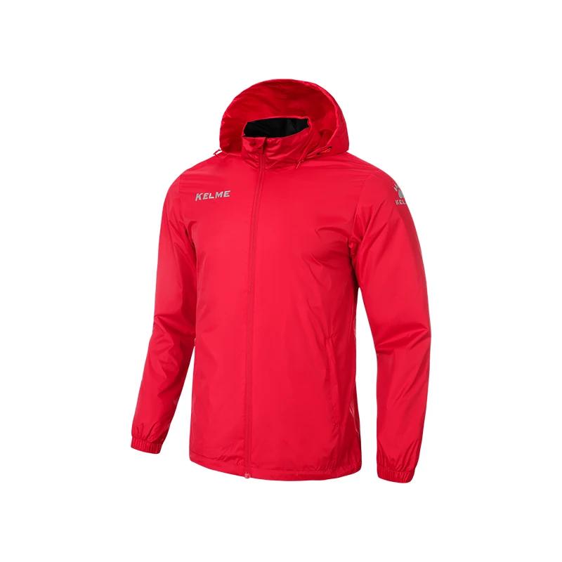 KELME coupe-vent pour hommes veste de course football enfant manteau coupe-vent à capuche veste impe