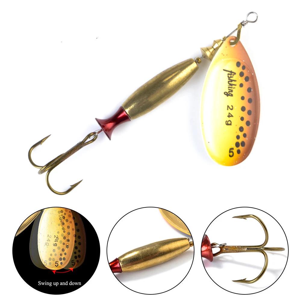NGB longue coulée Spinner appât leurre de pêche 18g 24g rotatif en métal Spinbait cuillère leurres b