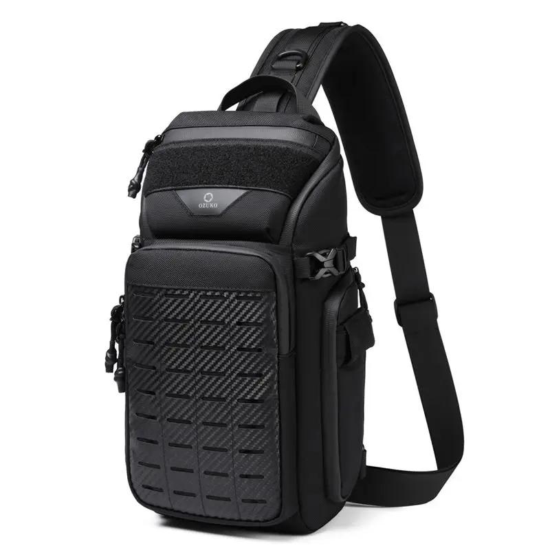 OZUKO Flex sac hommes Sports de plein air tactique bandoulière sacs à bandoulière mâle étanche voyag