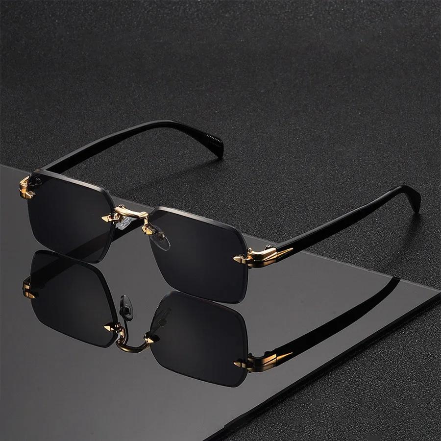 Lunettes de soleil classiques unisexes à la mode, sans cadre, tendance, pour Costume de vacances, me