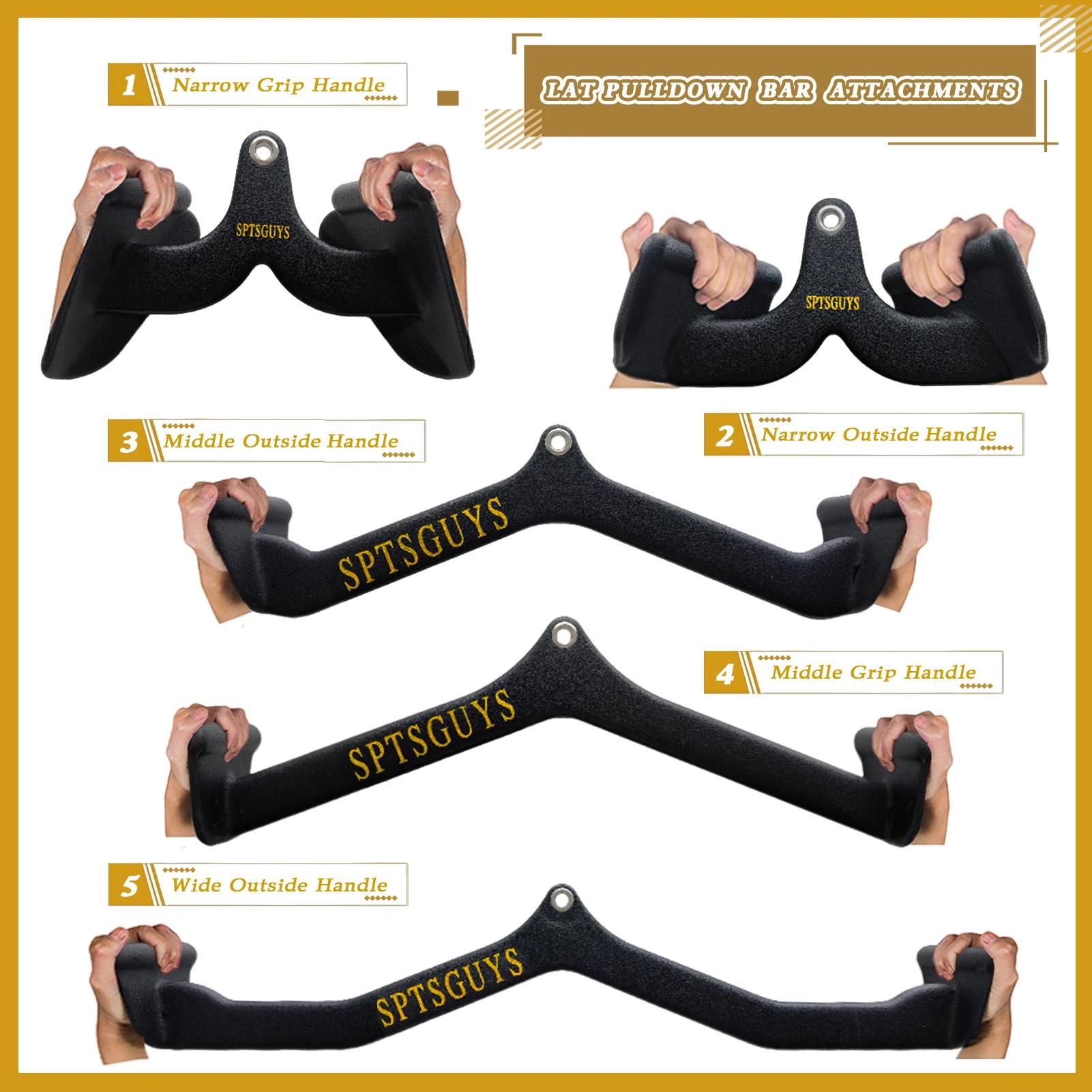 LAT Pulldown rib Down Bar, Fitness à domicile, Accessoires pour système de poulie à câble, Machine, 