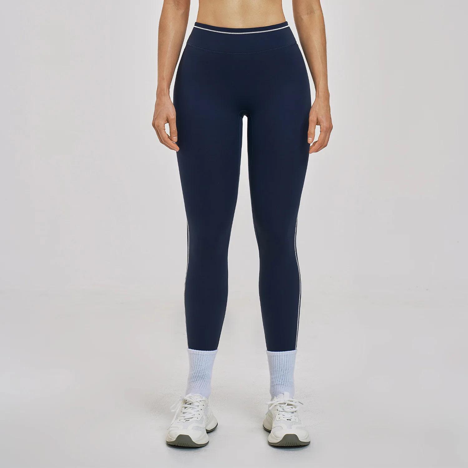 Leggings de yoga Ningyu pour femmes, pantalons de yoga bicolores, leggings de sport taille haute, co