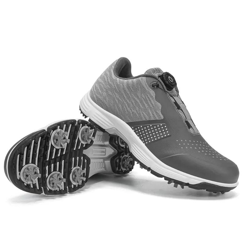 Chaussures de Golf imperméables pour hommes, baskets de golf professionnelles, antidérapantes, de lu
