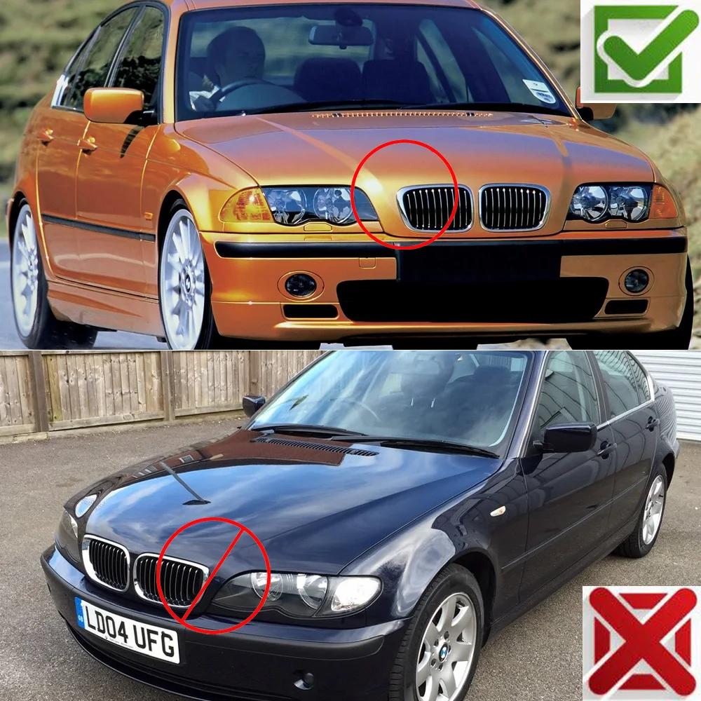 Grilles de radiateur de pare-chocs avant ABS de voiture, Gril pour BMW E46 série 3 1998 1999 2000 20
