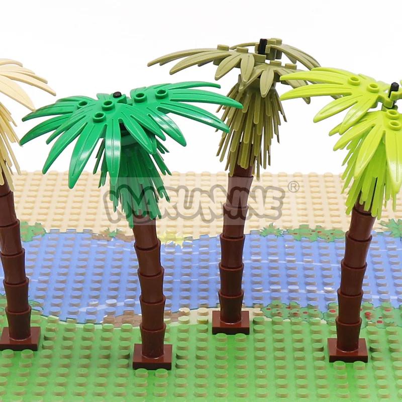 MARUMINE 4 pièces cocotier MOC ville plante blocs de construction briques jardin bonsaï forêt bricol