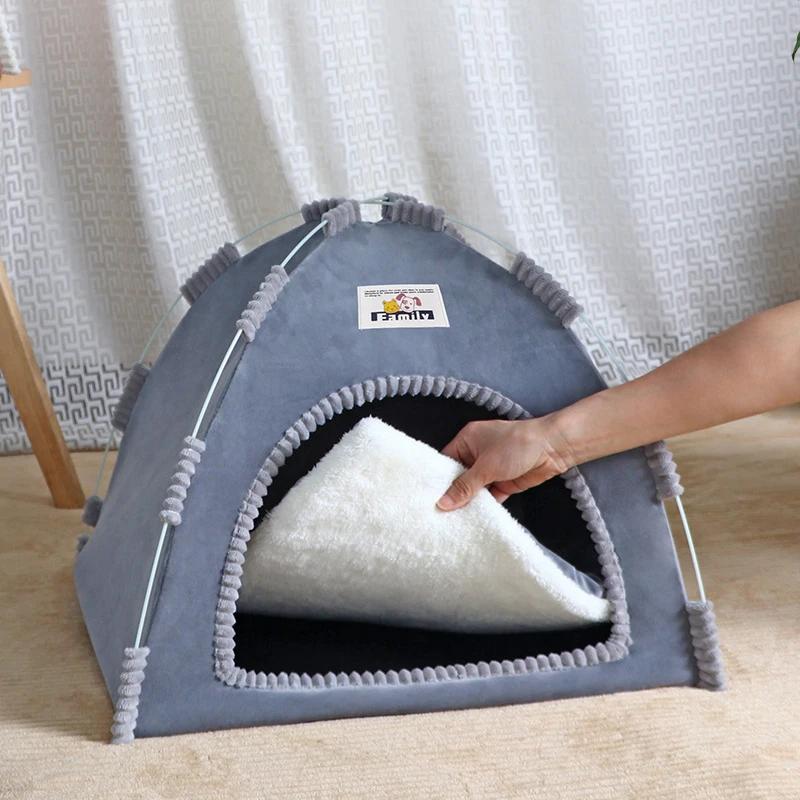 Maison pliable pour chat, tente universelle quatre saisons pour chat et chien, nid d'été Cool, Porta