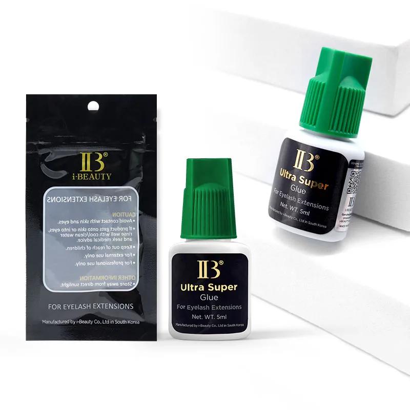 50 bouteilles IBeauty Ultra Super colle pour Extensions de cils 5ml IB capuchon vert faux cils adhés