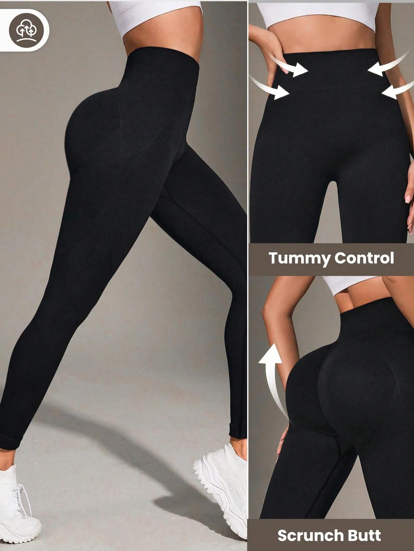 Leggings TUNIControl taille haute femme - Pantalon yoga non transparent pour entraînement et course