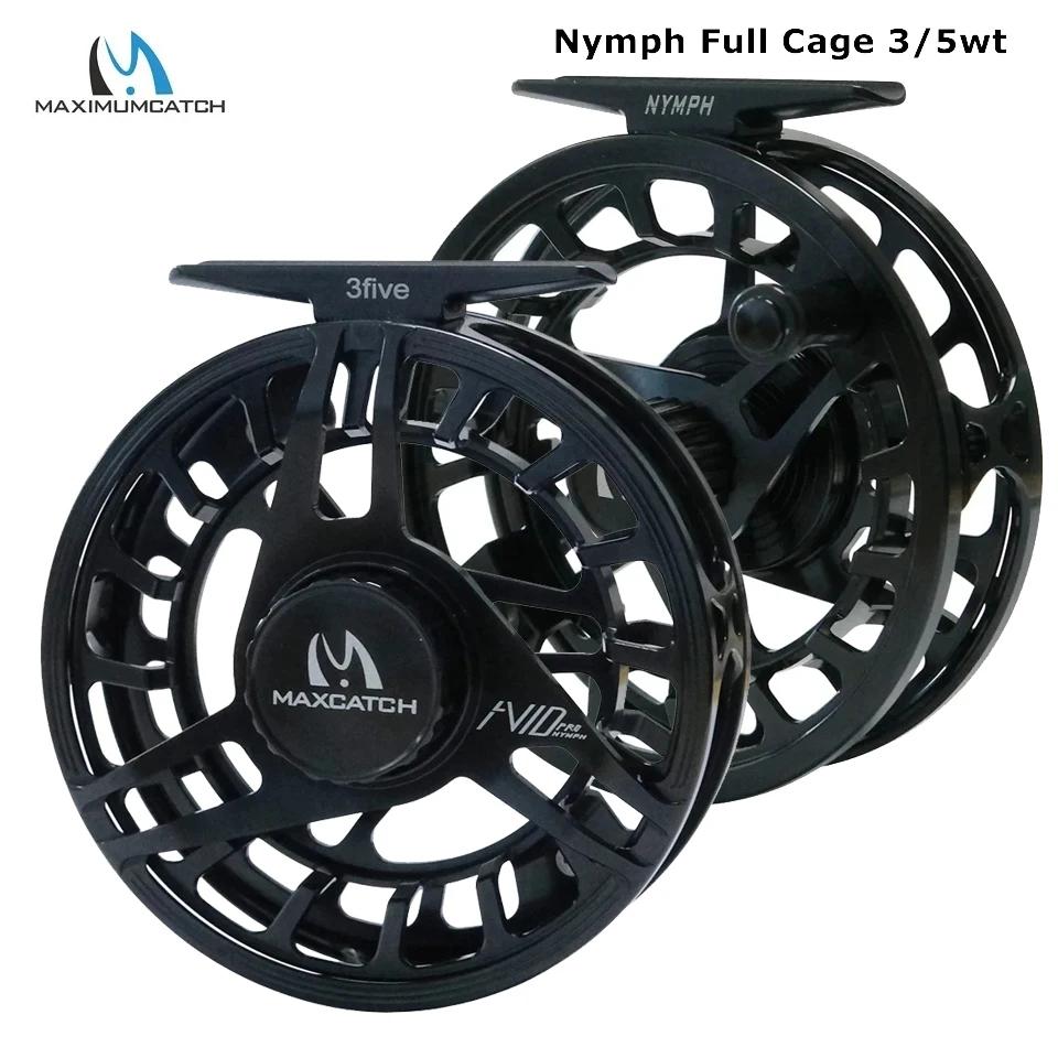 Maximumcatch AVID PRO nymphe 3/5wt moulinet de pêche à la mouche avec corps plein cadre Super grand 