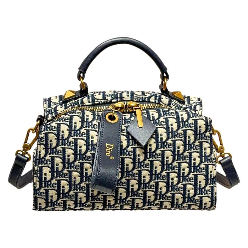 Sac à langer vintage pour femme : Sac à main en cuir de luxe simple, sac messager décontracté haut d