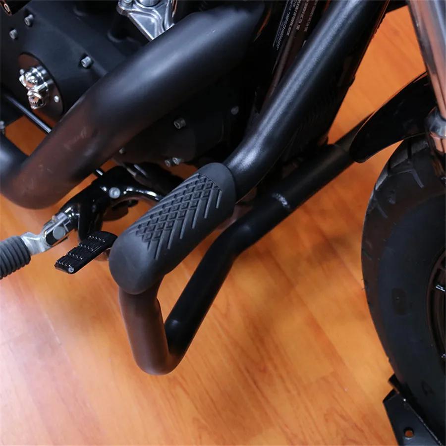 Protections universelles de moteur de moto, barre de protection en caoutchouc pour Harley XL883 XL12