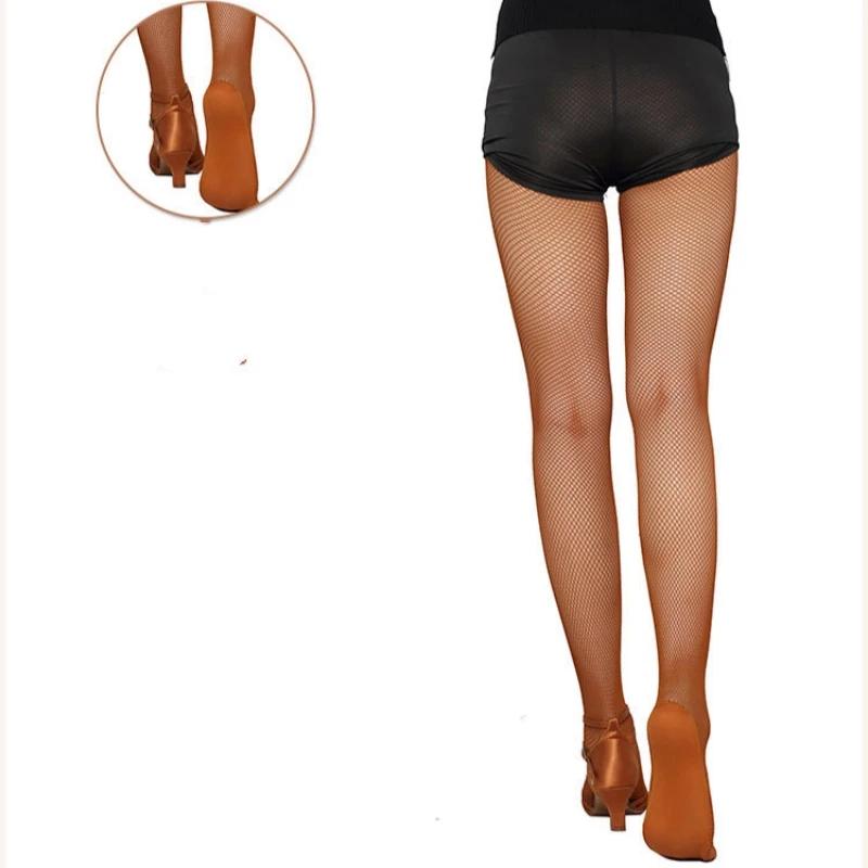 Collants professionnels en maille dure, chaussettes de danse latine, bas de compétition spéciale, se
