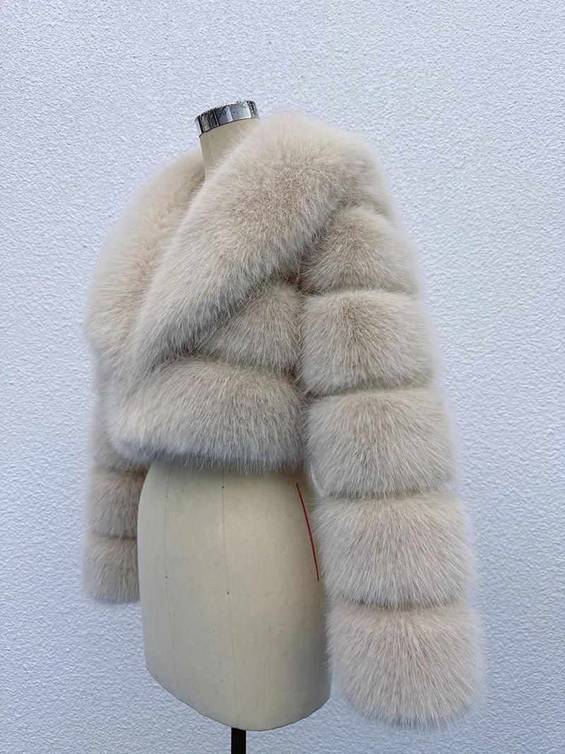 ZADORIN tendance fourrure haut nouveau recadrée fausse fourrure manteau femme vêtements fourrure fau