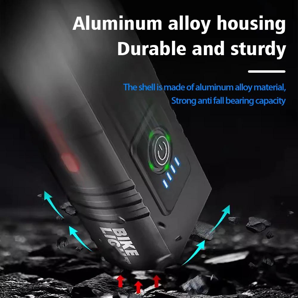 1000LM vélo lumière phare T6 vélo lampe de poche LED USB torche Rechargeable en alliage d'aluminium 
