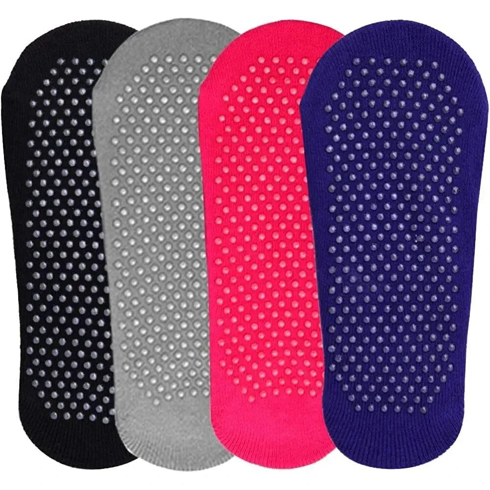 Chaussettes de Yoga antidérapantes, dos nu, en coton, pour femmes, Sport, Pilates, pantoufles de dan